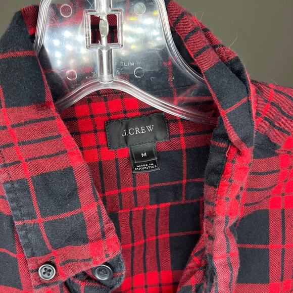 J Crew Plaid Button Down Size Medium - Picture 3 of 3